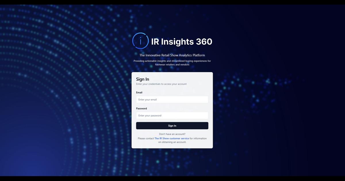 Ir Insight IR Insights 360 | The Innovative Retail Show Analytics Platform